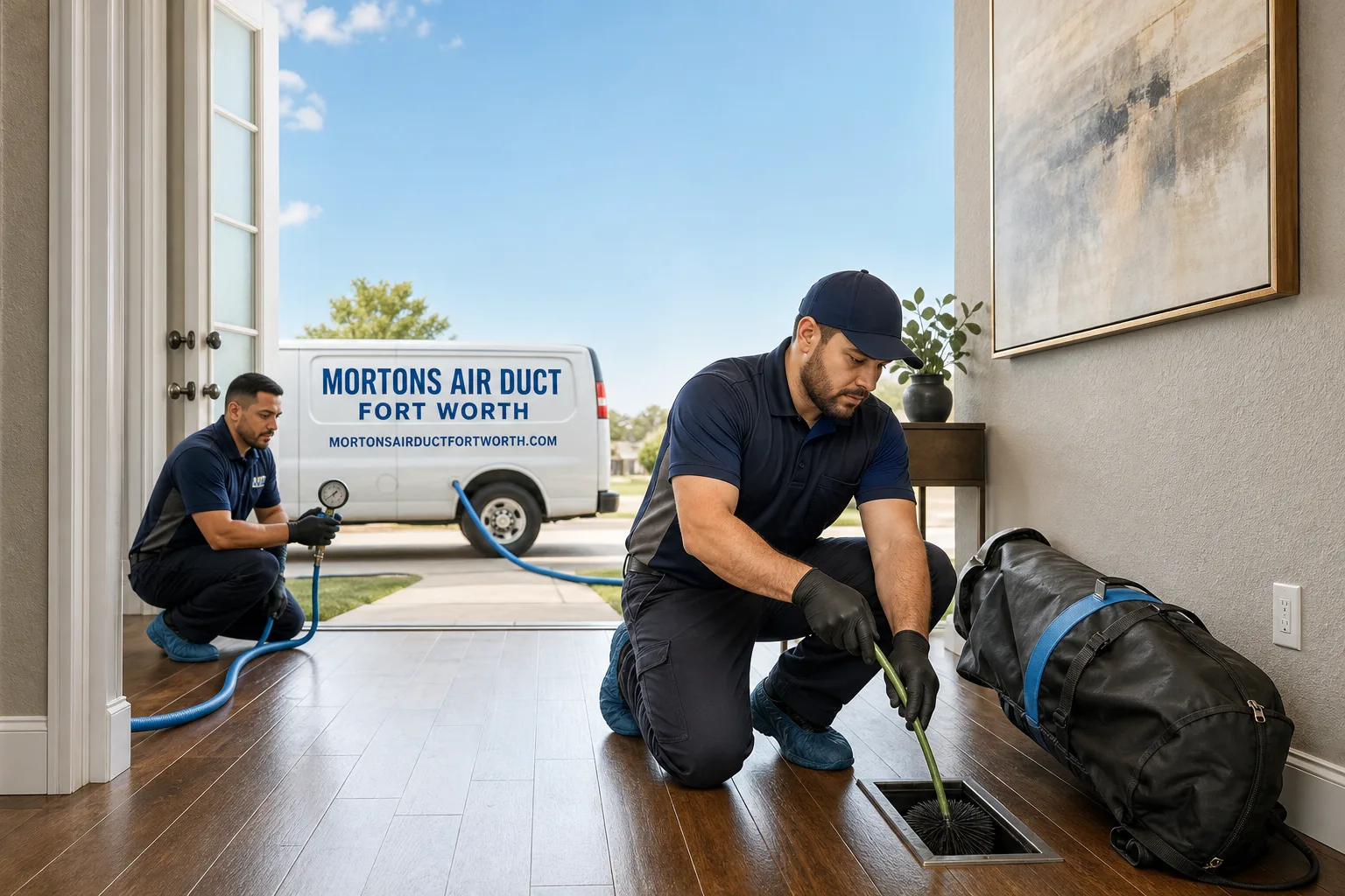 Mortons Air Duct Fort Worth air duct cleaning team